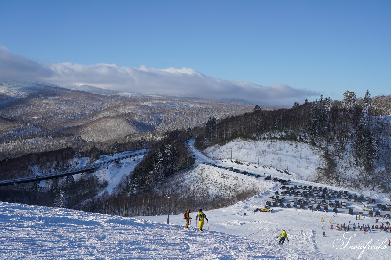 天然雪100％！本日、中山峠スキー場がゲレンデオープン♪ 2019-2020 北海道スキー＆スノーボードシーズンの開幕です(*^^)v